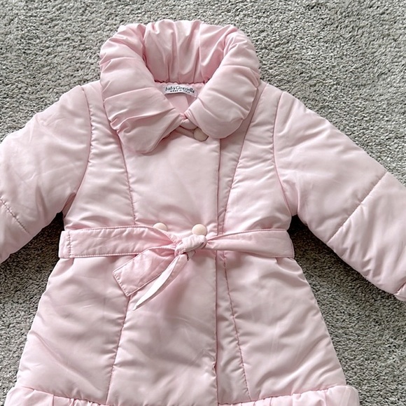 Girls Baby Graziella Pink Puffer Coat - Picture 2 of 9